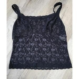 Vintage Y2k Vasarette Tank Top Sheer Rose Baby Doll Whimsigoth Romantic Fairy XL